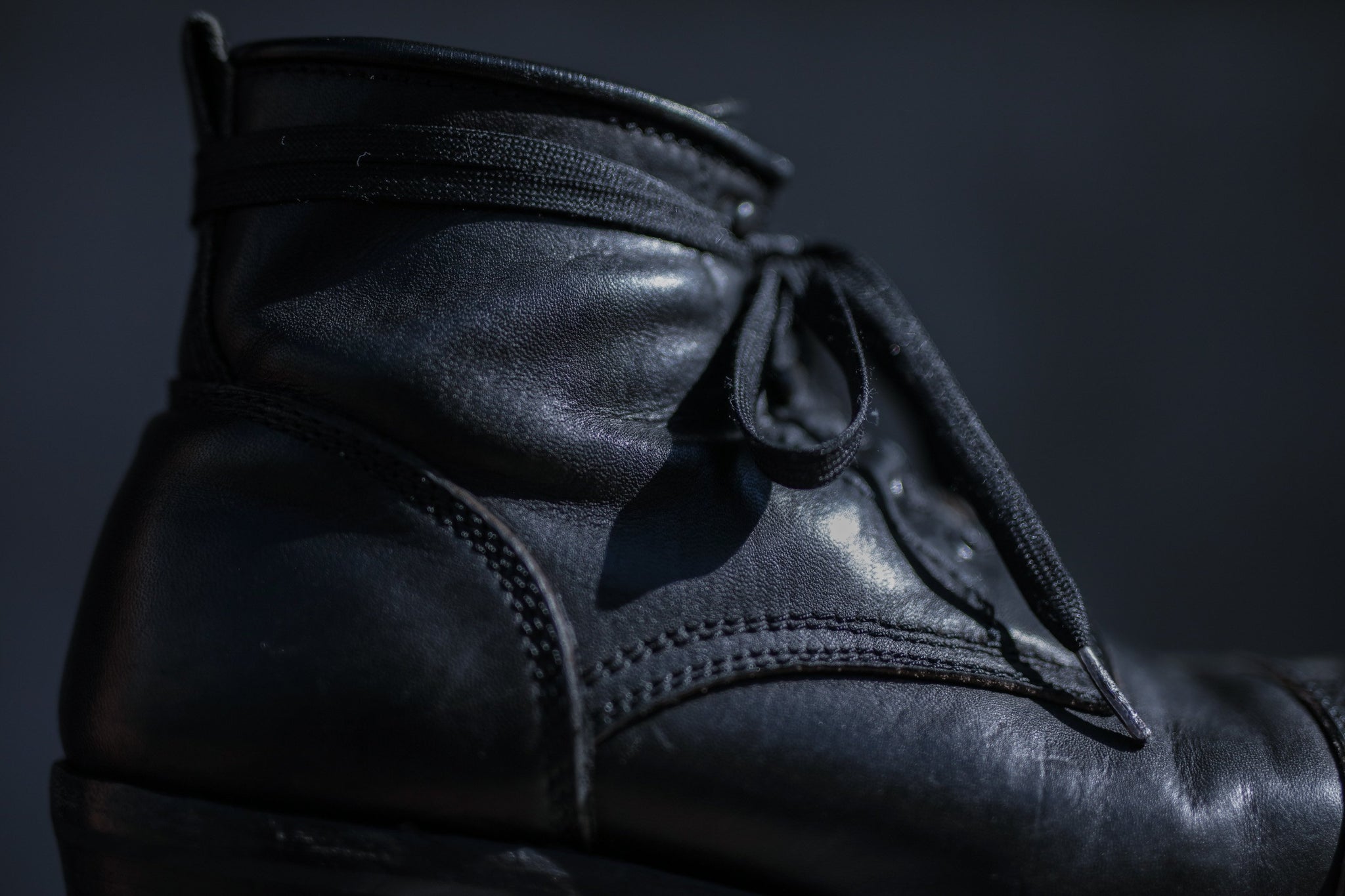BUILT TO ORDER - AB-02CH HORSEHIDE CAP TOE LACE-UP BOOTS